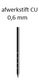 Dutack stift 0,60 cu 22 mm doos 10 duizend - 5116007