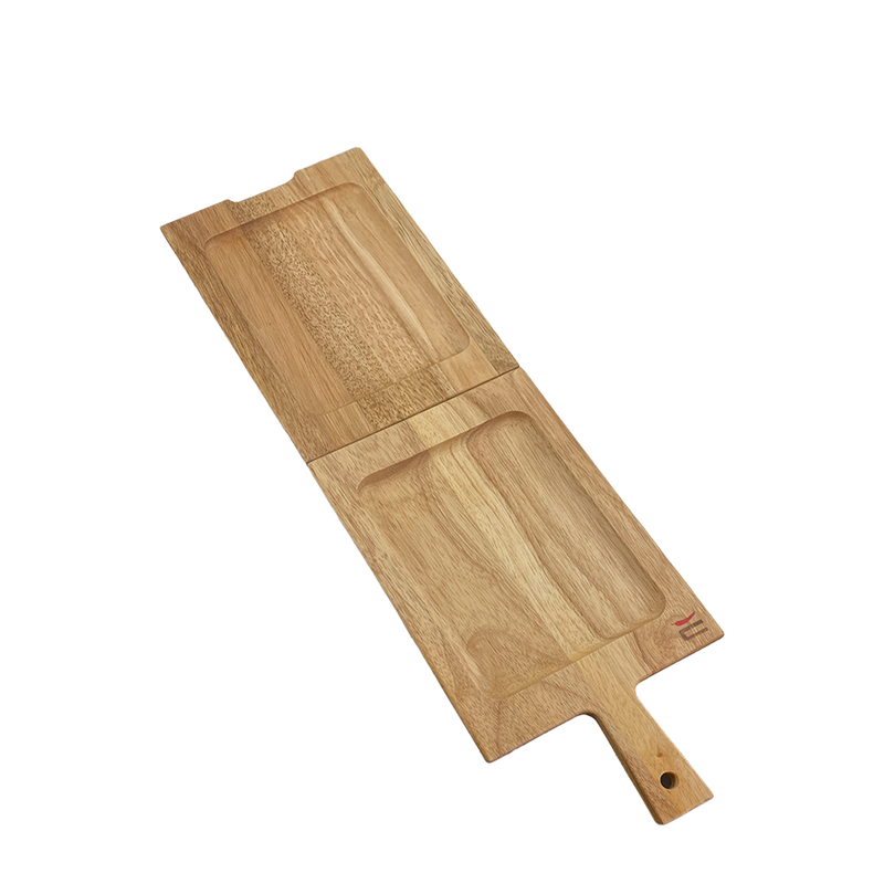 Afbeelding laden in galerijviewer, Dutch serveerplank flipover teak 20x39x4cm
