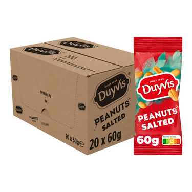 Duyvis pinda's gezouten portiepack (20x 60gr)