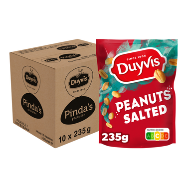 Duyvis pinda's gezouten stazak (10x 235gr)