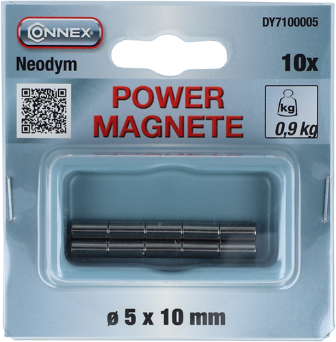 Load image into Gallery viewer, Connex magneet neodym cil. 10x5 10st 0.9kg - dy7100005
