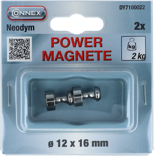 Load image into Gallery viewer, Connex magneet neodym greep d12mm 2st 2kg - dy7100022
