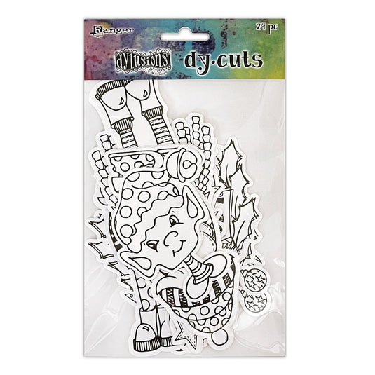 Ranger ink ranger • dylusions christmas die cuts me peeps