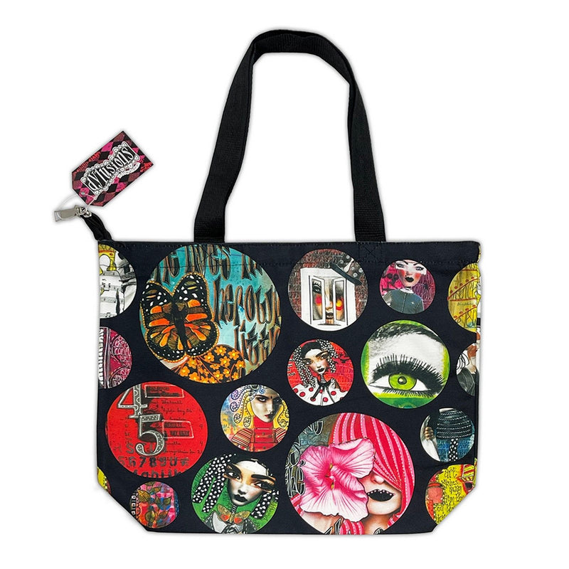 Load image into Gallery viewer, Ranger ink ranger • dylusions zipper tote bag
