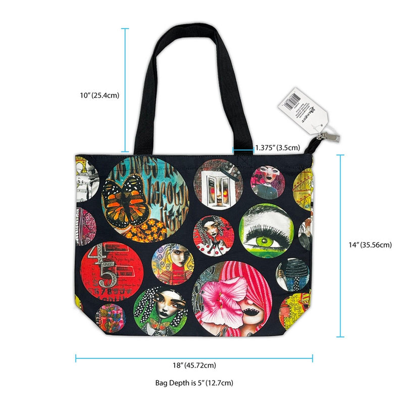 Load image into Gallery viewer, Ranger ink ranger • dylusions zipper tote bag
