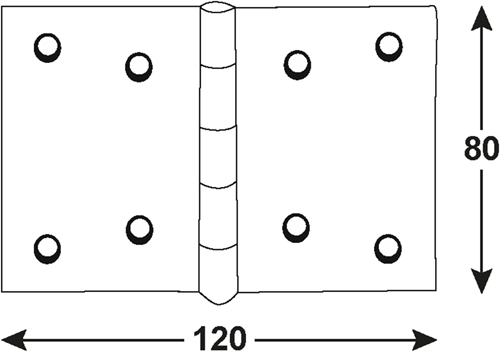 Load image into Gallery viewer, Connex scharnier 80x120 bvz - dyb2006231

