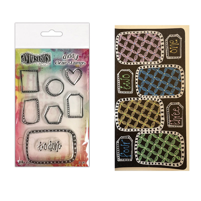 Load image into Gallery viewer, Ranger ink ranger • dylusions diddy clear stamps box it up
