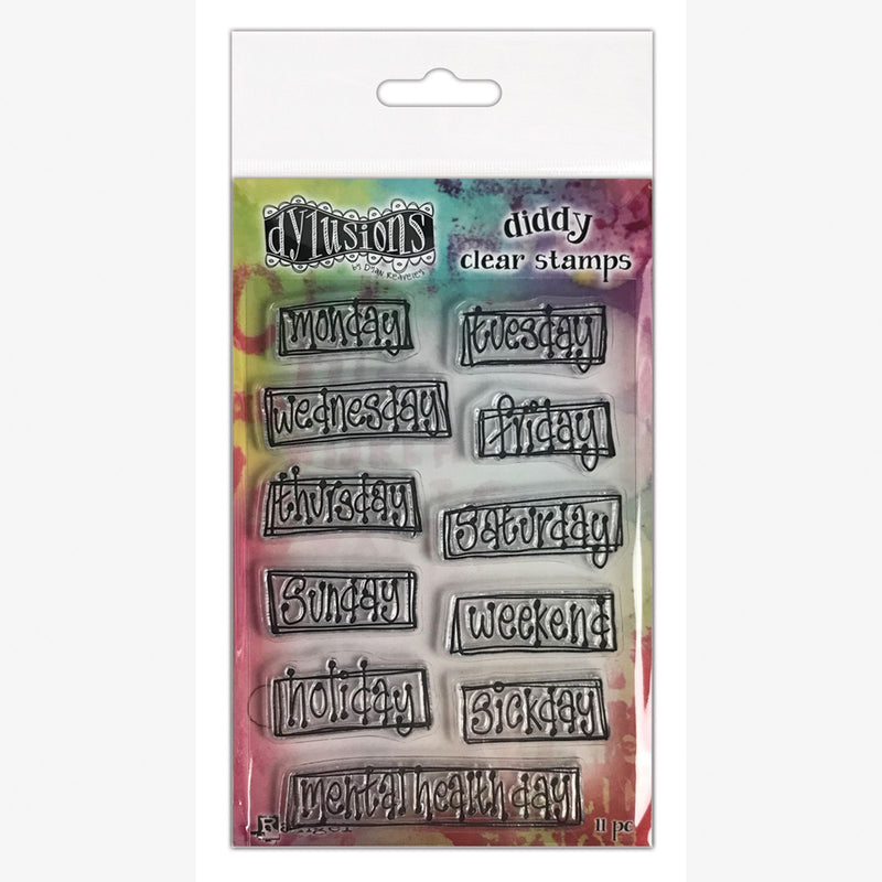 Load image into Gallery viewer, Ranger ink ranger • dylusions diddy clear stamps ooh, what a day!

