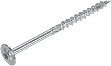Dynaplus houtbouwschroef verzinkt tellerkop deeldraad +snijpunt torx tx30 6.0x80 42 | 50 stuks - 0286.01.50401