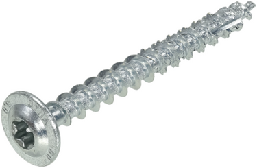 Dynaplus houtbouwschroef verzinkt tellerkop voldraad +snijpunt torx tx30 6.0x40 | 100 stuks - 0286.01.49601