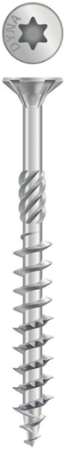 Dynaplus unischroef spaanplaatschroef verzinkt platkop deeldraad torx tx20 4.0x40 24 | 200 stuks - 0281.01.25602
