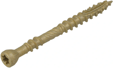 Dynaplus vlonderschroef xtreme ar-bronze platkop-60° deeldraad +snijpunt torx tx25 5.0x40 20 | 200 stuks - 0283.08.41601