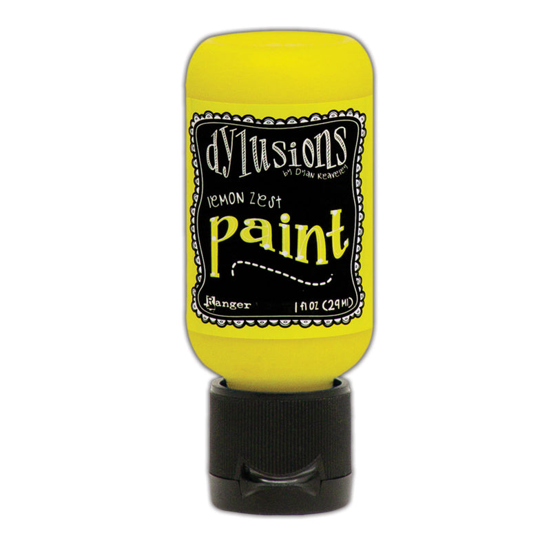 Load image into Gallery viewer, Ranger ink ranger • dylusions paint flip cap bottle lemon zest 29ml

