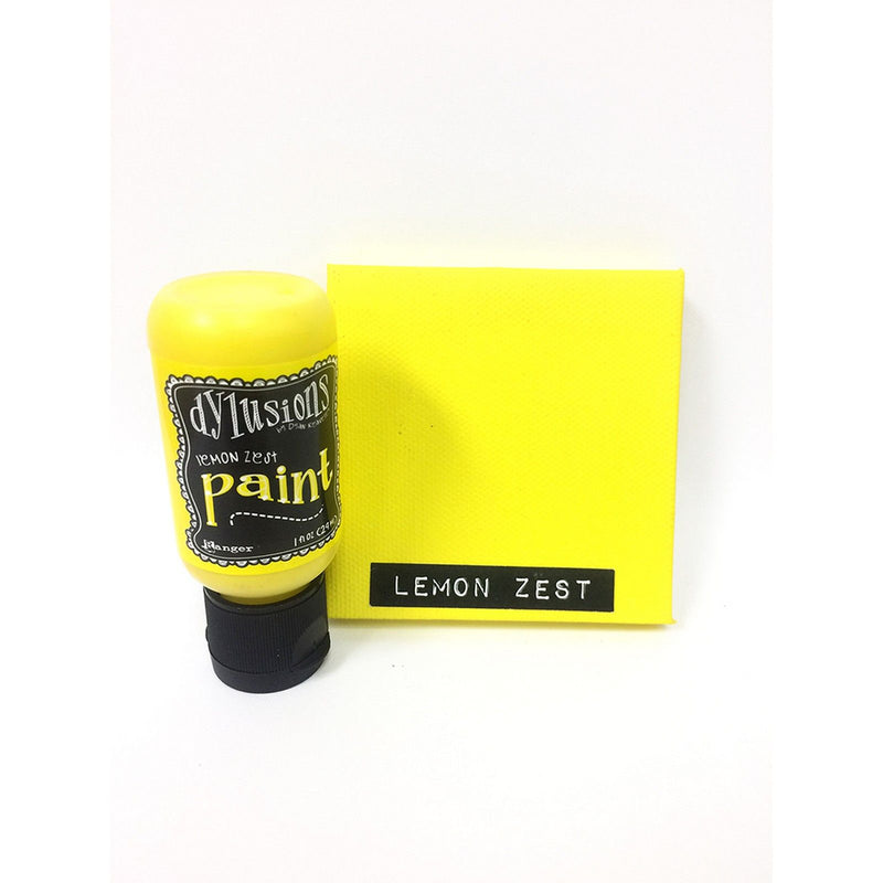 Load image into Gallery viewer, Ranger ink ranger • dylusions paint flip cap bottle lemon zest 29ml
