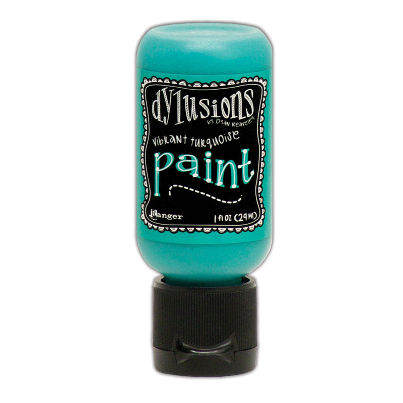 Load image into Gallery viewer, Ranger ink ranger • dylusions paint flip cap bottle vibrant turquoise 29ml
