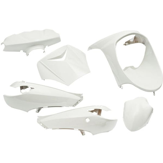 Edge plaatset 6-delig voor peugeot vivacity tot bouwjaar 2008 - glanzend wit
