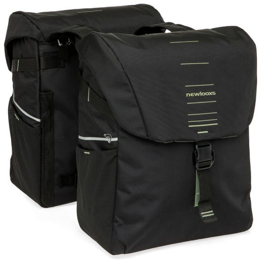 Newlooxs tas new looxs vigo dubbel | zwart groen | 40l