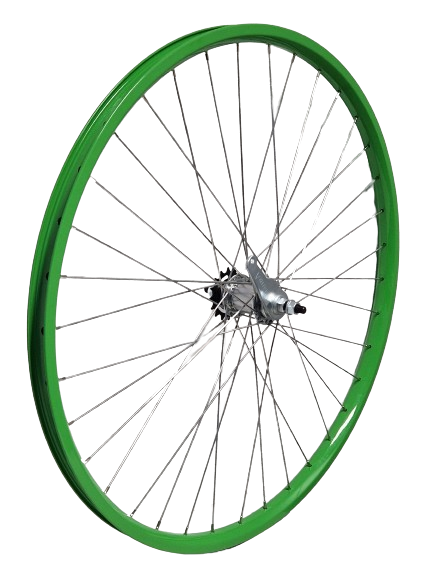 Amk achterwiel 28 inch (622) alloy velg alu groen ventura remnaaf