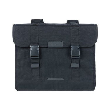 Basil Kavan Eco Classic dubbele fietstas - duurzaam organisch canvas - zwart - 68L