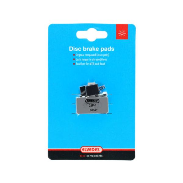 Load image into Gallery viewer, Elvedes cable systems bv schijfremblokset elvedes - shimano - organische compound (resin) - 1 paar
