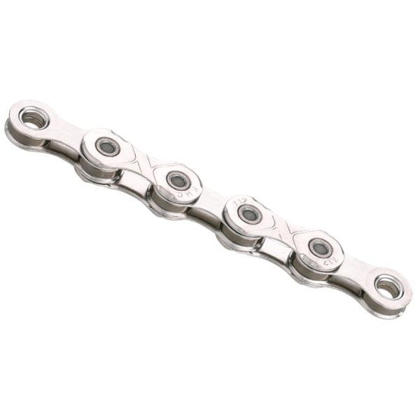 Load image into Gallery viewer, Kmc kette x12 chains x12 silver 1 2 x 11 128 126gl waxed
