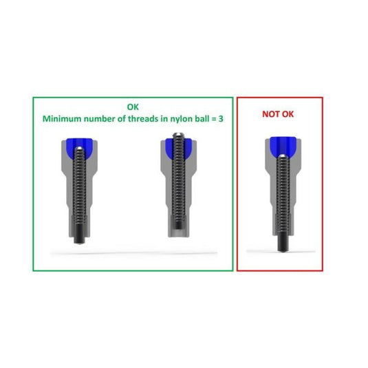 Alpina Spaaknippel met ronde kop 14G 15.0mm 4 Fg 2.3 ABS messing zilver (144 stuks)