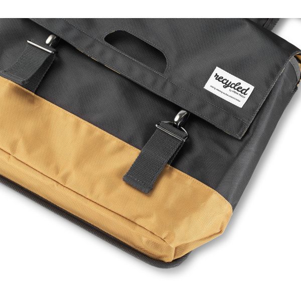Load image into Gallery viewer, Urban Proof dubbele fietstas - zwart geel - 40L
