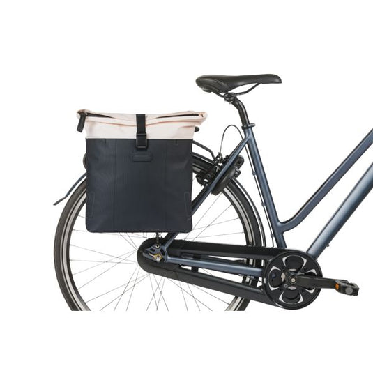 Basil tas vive dubbel wit zwart | 35l