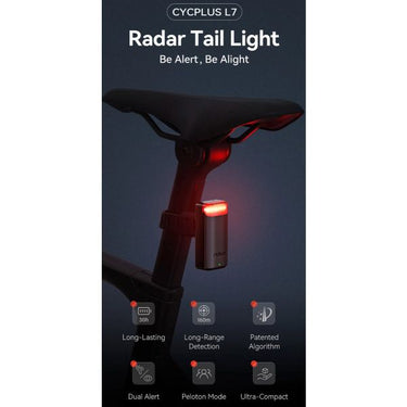 Cycplus achterlicht l7 radar