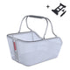 Basil fietsmand cento tech fiber nordlicht mik 21 liter 39 x 24 x 15 cm blauw zilver