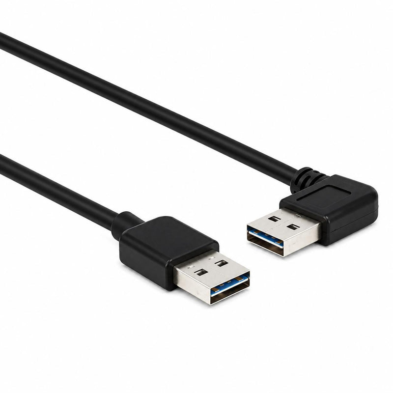 Load image into Gallery viewer, Delock easy-usb 2.0 m > hoek m kabel (zwart, 1 meter)
