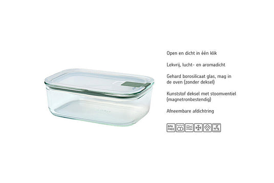 Mepal vershouddoos easyclip glas 700ml