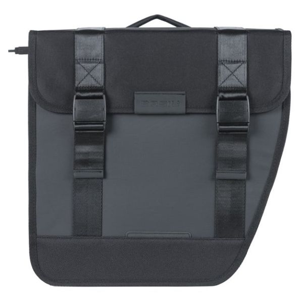 Load image into Gallery viewer, Basil dubbele fietstas tour waterproof mik 28 liter 14 x 29 x 30 cm (2x) - zwart
