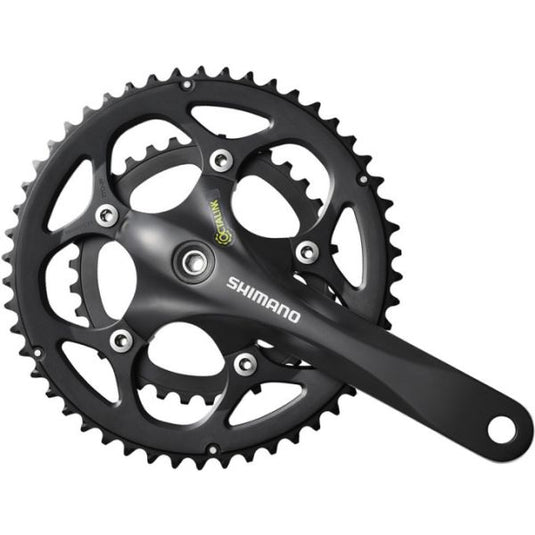 Shimano crankstel 2 x 9 speed road fc-rs345 - 175 50-34t octalink - zwart