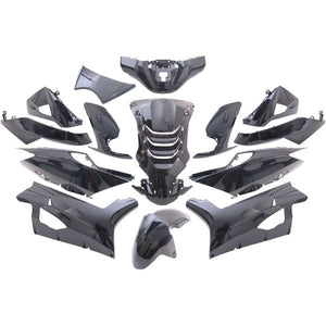 Edge plaatset 14-delig voor peugeot speedfight 4 - metallic zwart