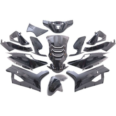 Edge plaatset 14-delig voor peugeot speedfight 4 - metallic zwart