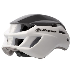 Polisport helm Aero Road mat wit glans zwart geel L 58-61cm