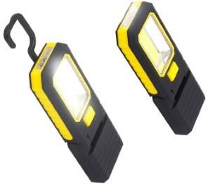 Enzo edm led zaklamp met haak+magneet plastic 3xaaa - 5710040