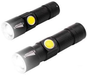 Afbeelding laden in galerijviewer, Enzo edm led zaklamp zoom 1w aluminium oplaadbaar - 5710020
