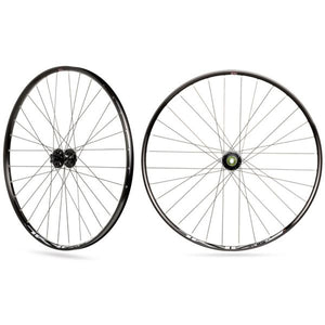 Rodi wielset tryp 25 27.5 voorwiel steekas 15x100 en achterwiel snelspanner 9x135 - 6 bouts remschijfbevestiging - 8 9 10 11 speed - zwart