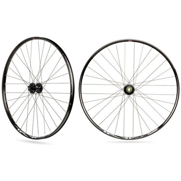 Rodi wielset tryp 25 27.5 voorwiel steekas 15x100 en achterwiel snelspanner 9x135 - 6 bouts remschijfbevestiging - 8 9 10 11 speed - zwart