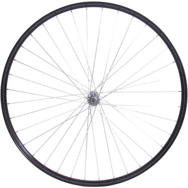 Voorwiel 28 x 1 1 2 - aluminium ryde velg - verchroomde naaf - zwart