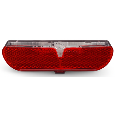 Edge dragerachterlicht city slimline - 80mm - incl. batterijen