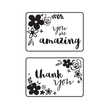 Kaisercraft • embossing sjabloon fronten met mini-bloemenkaart