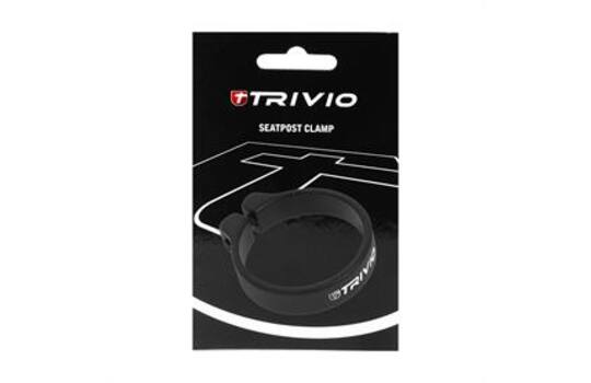 Load image into Gallery viewer, Trivio - zadelpenstopper aluminium zwart 31.6mm
