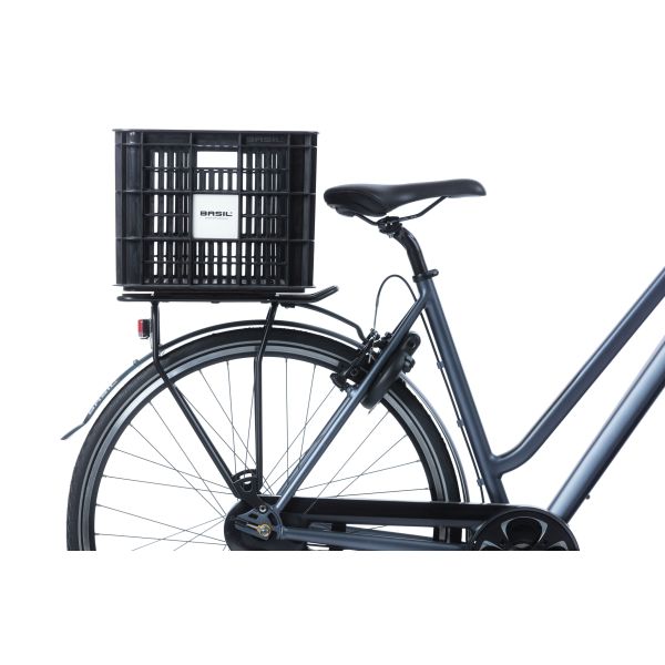Load image into Gallery viewer, Basil fietskrat L - groot - 40 liter - zwart
