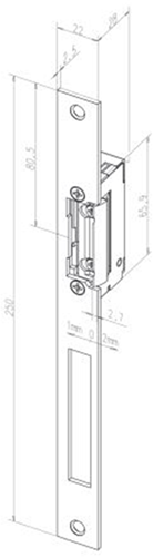 Afbeelding laden in galerijviewer, Effeff 11805 elektrische inbouw deuropener type 118 | spanningsloos vergrendeld | met diode | fafix | 22-42v=~ | (22-26v 100% ed) | din links en din rechts. - 10024986
