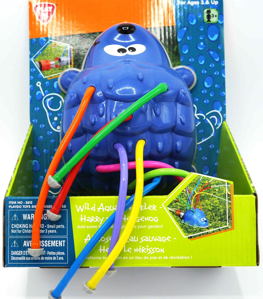 Playgo watersproeier egel met 8 armen waar water uit komt
