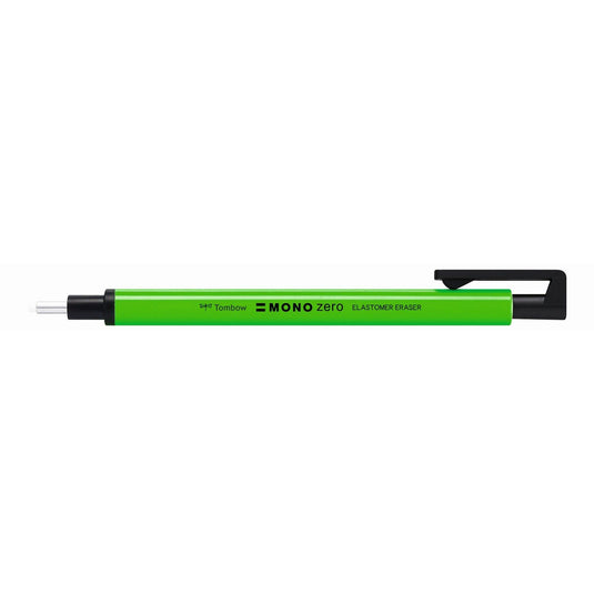 Tombow • precision eraser mono zero, refillable, round tip 2,3 mm diameter, neon green