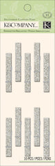 K company • glittered silver clothes pins